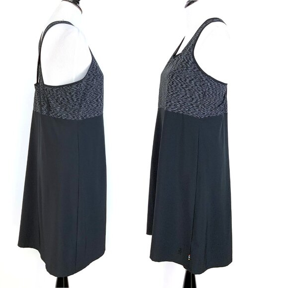 Smartwool Willow Lake Tank A-Line Dress In Black/Space Dye Sz L - Picture 9 of 16